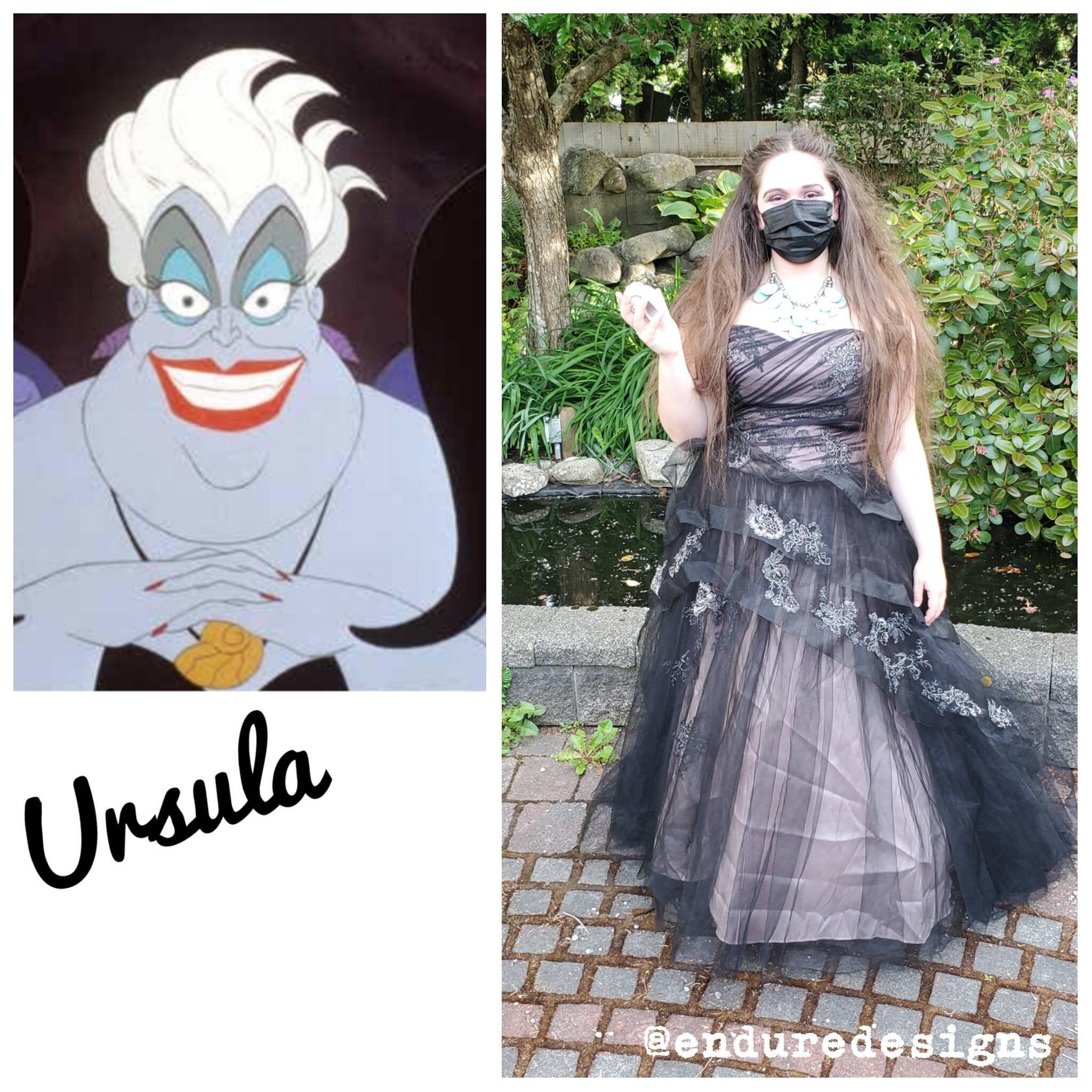 Upcycled Clothing Little Mermaid Ursula 