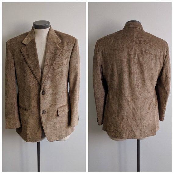 Vintage Clothing, Vintage Ladies Light Brown Velve