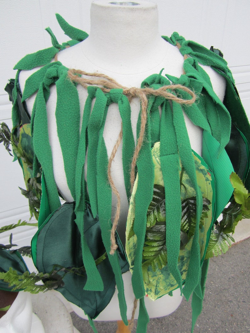 Upcycled Clothing Jungle Costume Jungle Cape and Headpiece Etsy