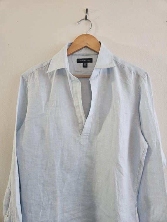 Vintage Clothing, Mens Linen Pull-on Shirt, Long Sleeved Pale Blue Linen Shirt, 100% Linen, Banana Republic Brand, Mens Size Small 14-14.5 - Etsy Vintage Clothing, Mens Linen Pull-on Shirt, Long Sleeved Pale Blue Linen Shirt, 100% Linen, Banana Republic Brand, Mens Size Small 14-14.5 - Etsy