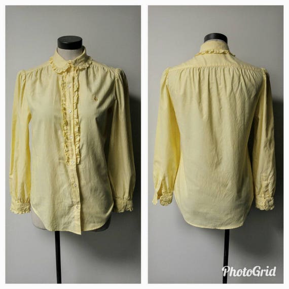 Vintage Clothing, 1970's Vintage Cotton Blouse Pa… - image 1