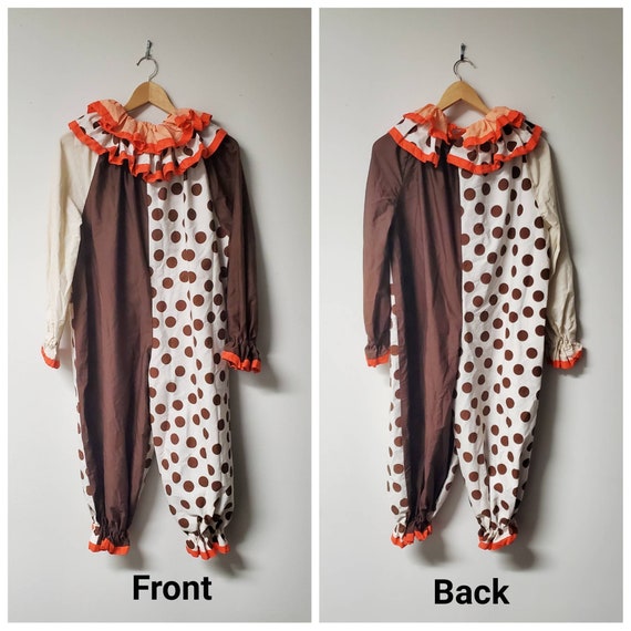 Upcycled Costumes, Vintage Orange and Brown Clown