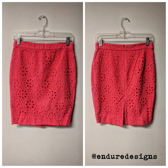 Vintage Clothing, 1990s Vintage Orange Skirt Cotto