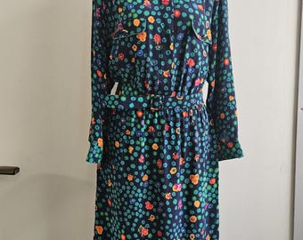 Vintage Clothing, 1950s 1960s Vintage Dress, Green Silk Formal Dress Sleeveless Silk Taffeta Empire Waist A-Line Skirt, Ladies Size Medium