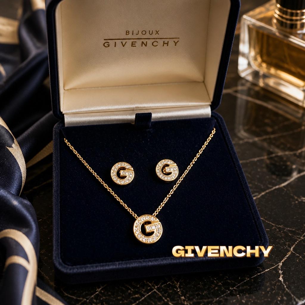 Givenchy Necklace and Earrings Set - Etsy