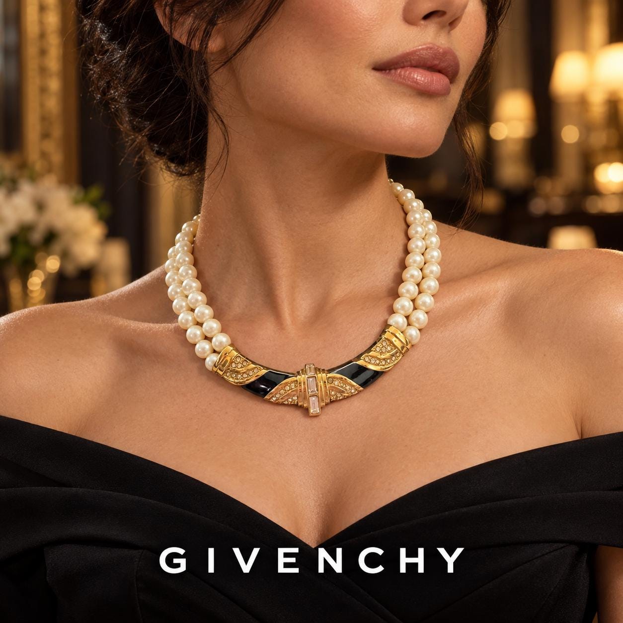 Vintage Givenchy Pearl Necklace - Etsy