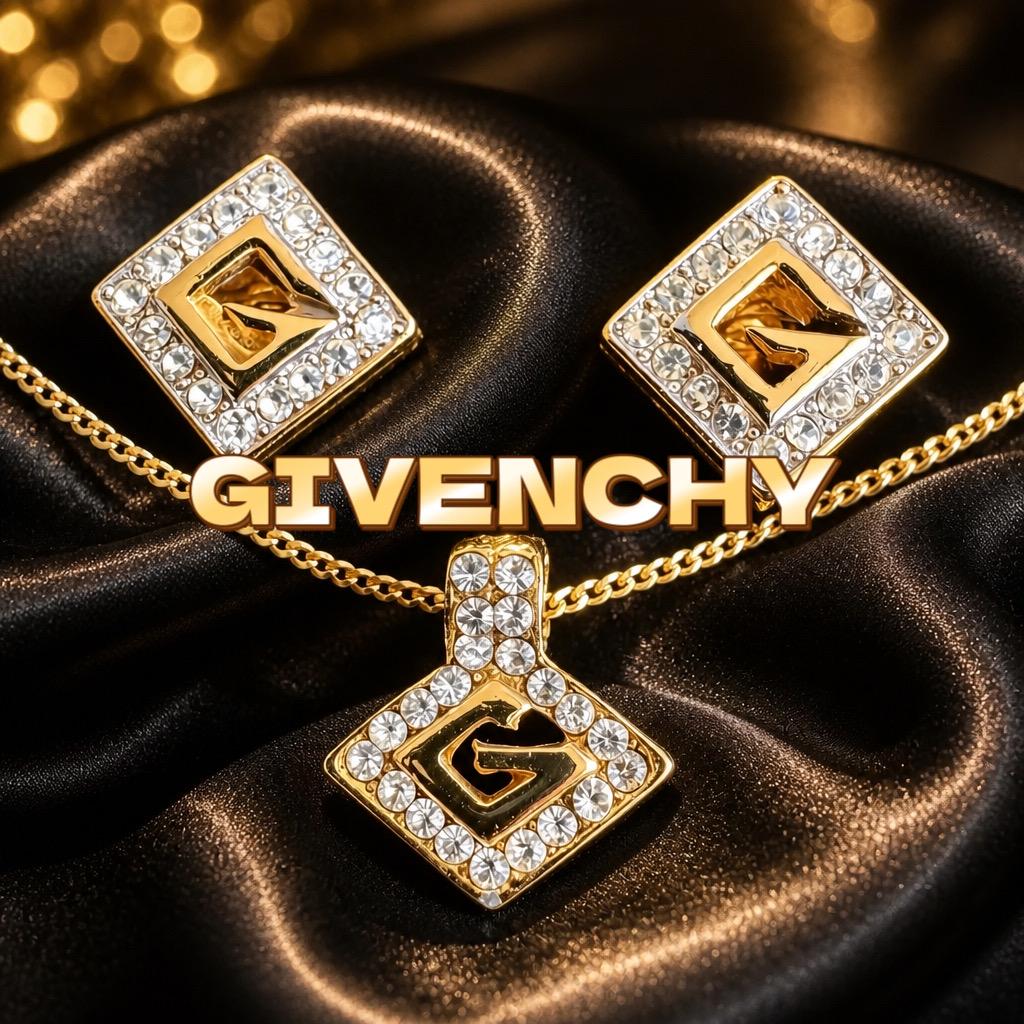 Givenchy Necklace and Earrings Set - Etsy