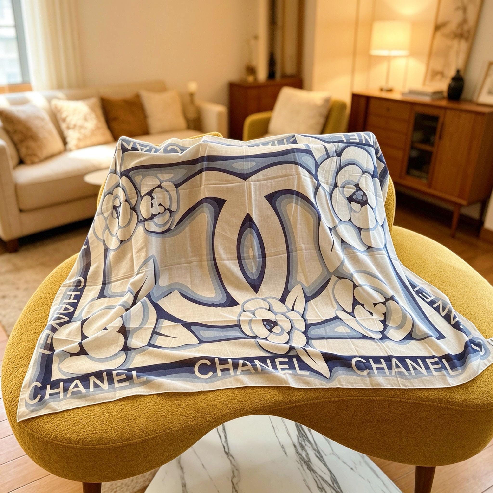 Large Chanel Scarf - Etsy