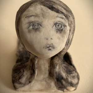 Porcelain paper clay ceramic Mermaid &#39;Cora&#39;
