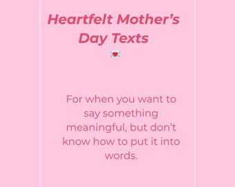 Heartfelt Mother’s Day Texts (Without the Overthinking)