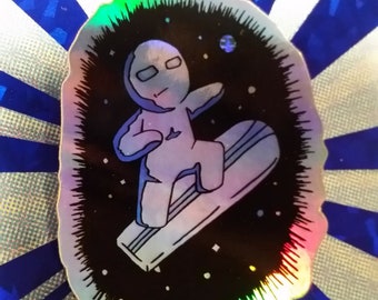 Silver Surfer Holographic STICKER