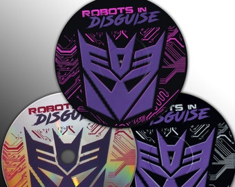 Transformers Decepticon Vinyl Record Silkscreen Print