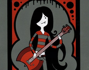 Adventure Time Marceline Pop Art Print