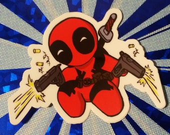 Deadpool Cute STICKER