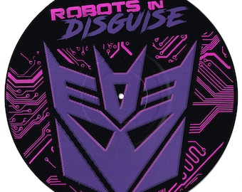 Transformers Decepticon Vinyl Record Silkscreen Print