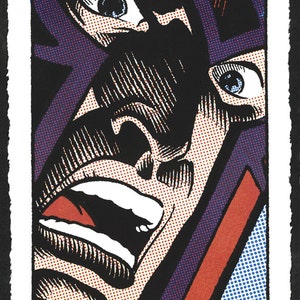 X-Men Magneto Pop Art Lichtenstein hand-pulled silkscreen print