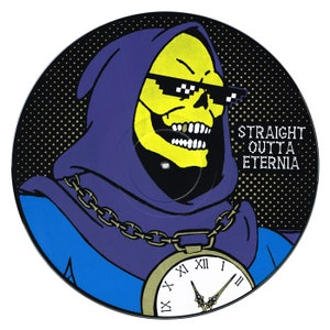 Skeletor Hip-Hop Vinyl Record Silkscreen Print