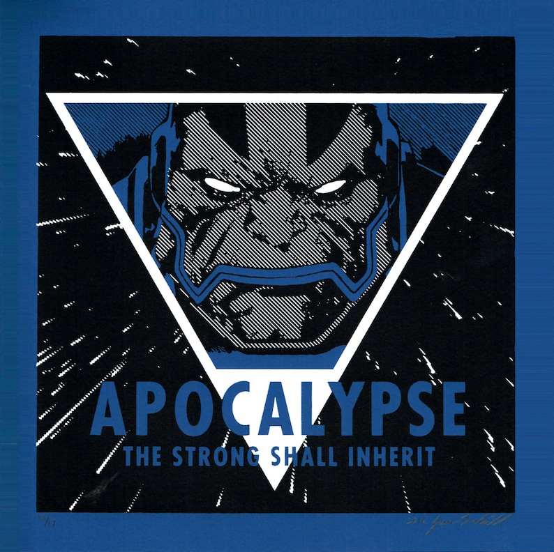 X-Men Apocalypse hand-pulled silkscreen print image 1