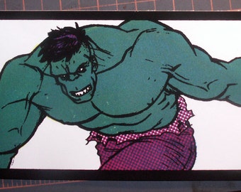Hulk Avengers Pop Art Lichtenstein hand-pulled silkscreen print