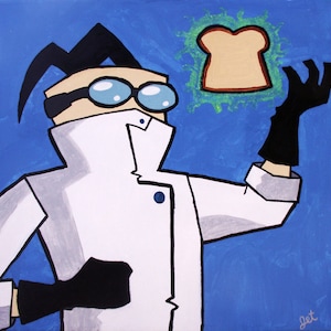 Professor Membrana Invasor Zim Pop Art Print