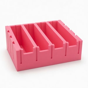 400 Slide Storage Box: 3D Printed Microscope Slide Organizer, Lab Bench Holder
