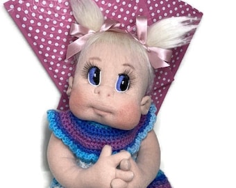 Soft Sculpture Doll Soft Cloth Baby Doll, 19/20” MADE TO ORDER