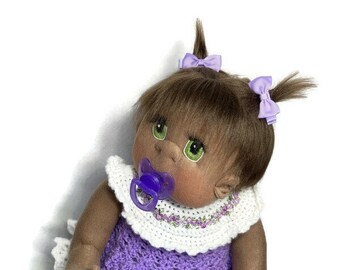 Biracial doll 26”  African American baby with removable pacifier, MADE TO ORDER