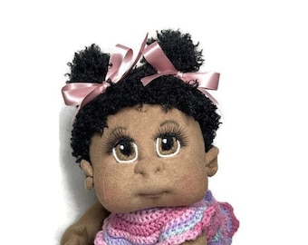 African American  Baby, Soft Cloth Doll 20” READY TO SHIP