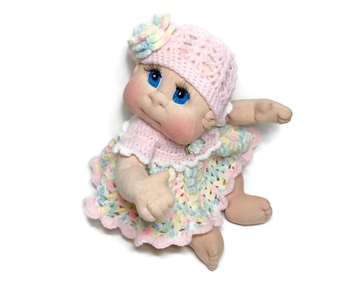 Soft Sculptured Doll 18 Doll made in USA soft cloth Etsy