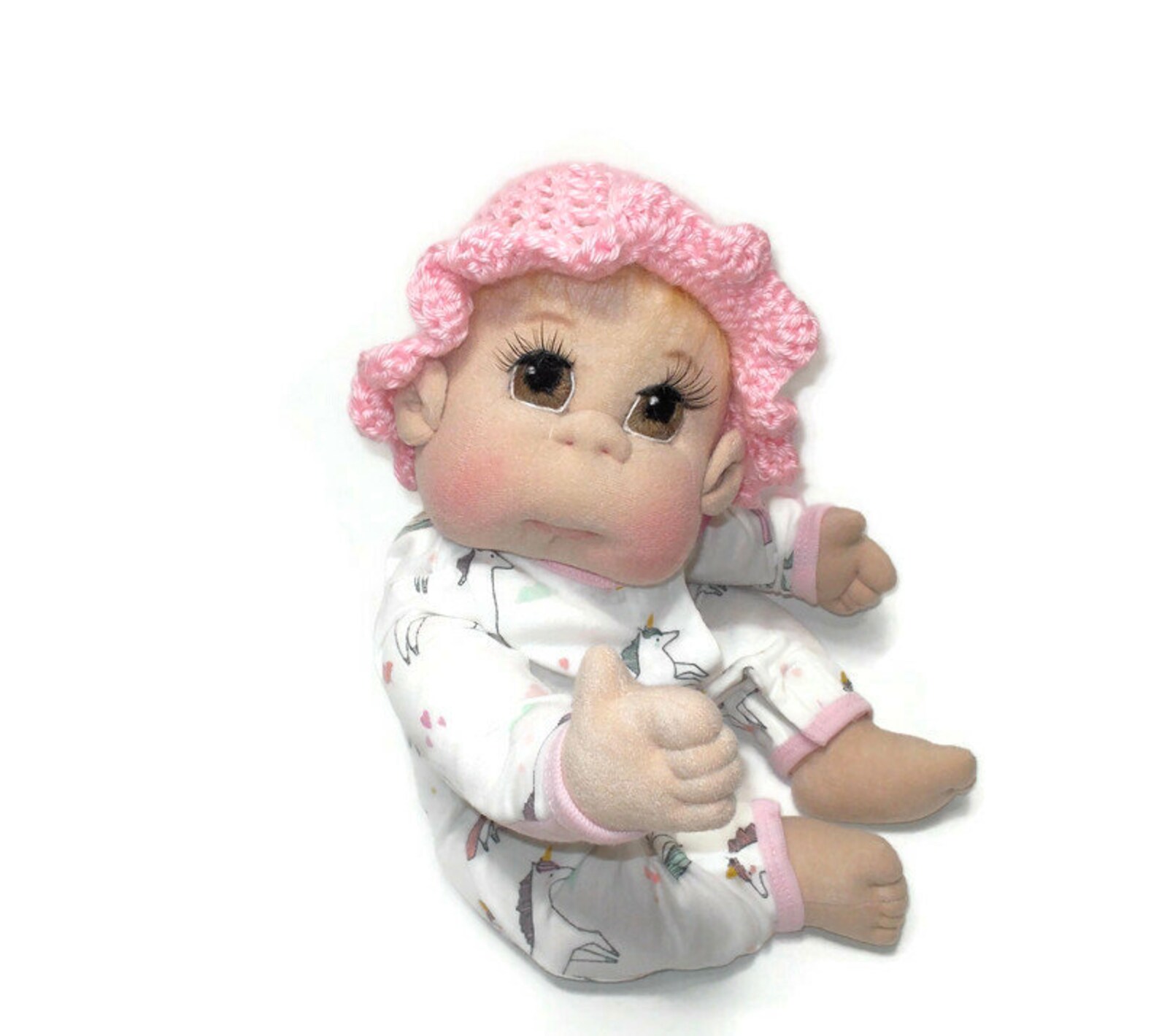Soft Cloth Baby Doll Fully Jointed Made in USA MADE to ORDER Etsy