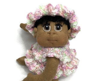 African American  Baby, Soft Cloth Doll 12” READY TO SHIP