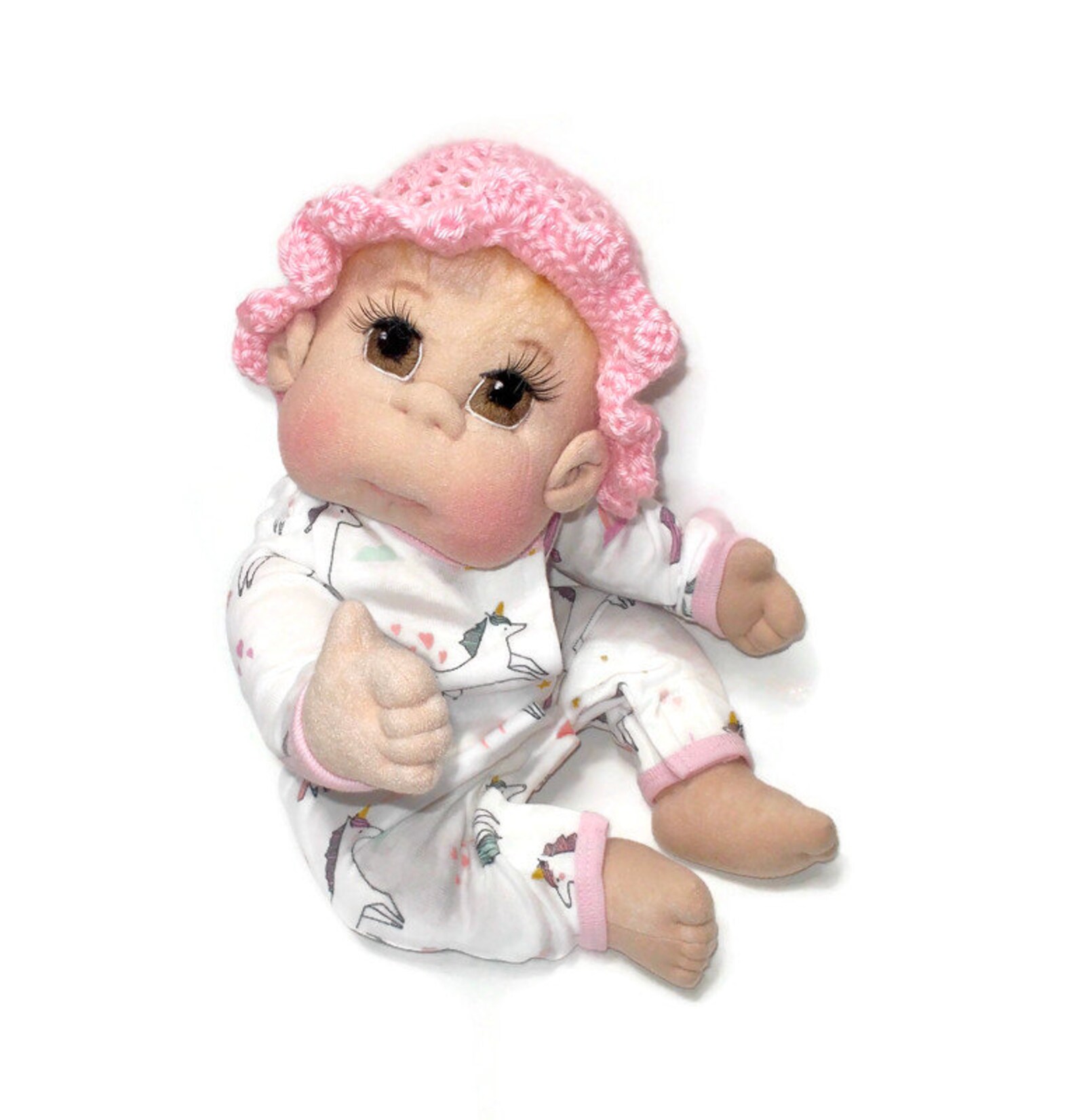 Soft Cloth Baby Doll Fully Jointed Made in USA MADE to ORDER Etsy