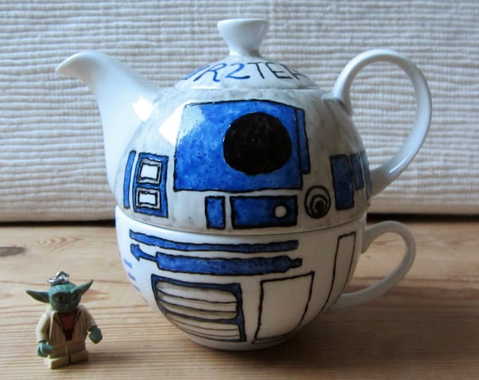 R2-TEA-2 Tea for One Teapot - Star Wars - R2D2 Teacup & Teapot - Etsy