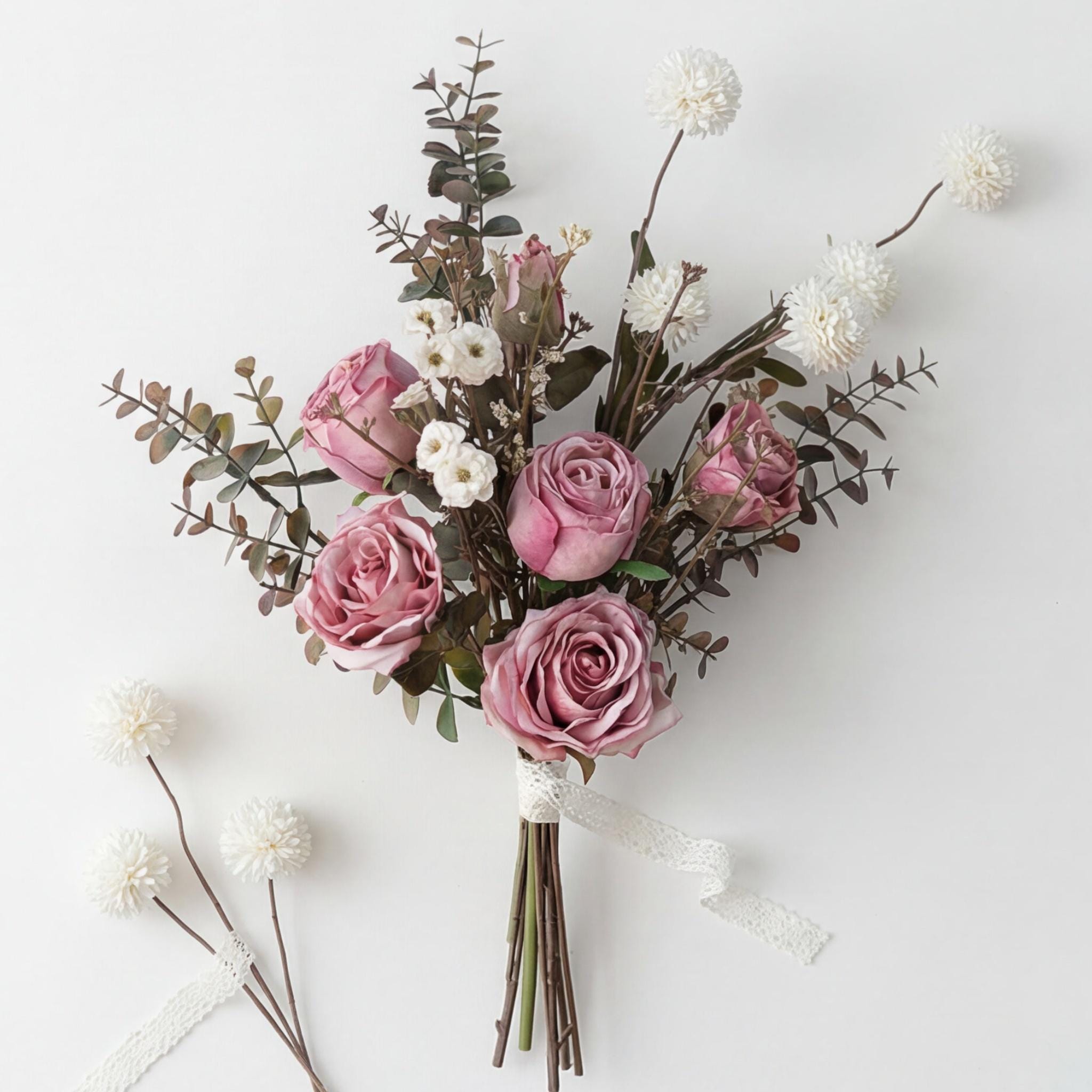 Faux Rose Bouquet