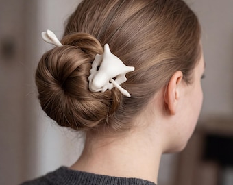 Conjunto de horquilla y bastón de hueso con calavera de Cubone, impreso en 3D, accesorio para el cabello de Pokémon que brilla en la oscuridad, accesorio para el cabello de cosplay de anime, regalo para gamers geeks