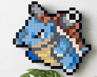 Pixel Brick Art – MOC de evolución del extremo del agua de primera generación / Compatible con LEGO y MEGA