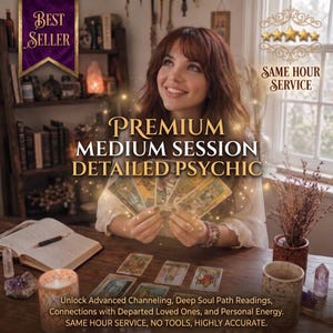 Sessione medianica premium in un'ora / Lettura psichica dettagliata / Connessione con i cari defunti / Canalizzazione avanzata / Percorso dell'anima profondo