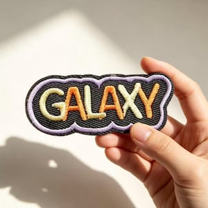 Embroidered GALAXY Patch, Iron-On Sew-On Applique, Backpack Ornament Craft