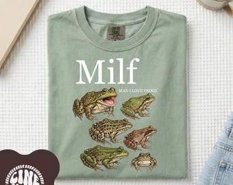 Shirt man ik hou van kikkers, shirt grappig kikker, shirt grappige kikker, propcadeau, natuurshirt, shirt kikker, T-shirt comfort kleuren,