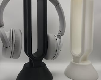 Modern PLA Headphone Stand – Minimalist Desk Organizer, 3D Printed Headset Holder