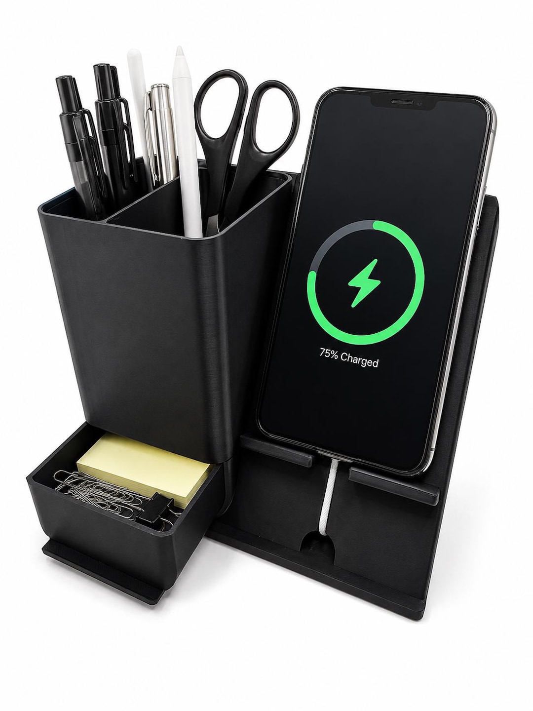 Curated visual reference: Gallery Detail: Wireless Charging Desk Organizer With Pen Holder And Phone Docking