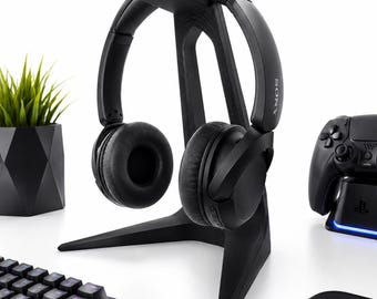 Soporte para auriculares gaming / Soporte minimalista para auriculares / Decoración moderna para escritorio - Impresión 3D