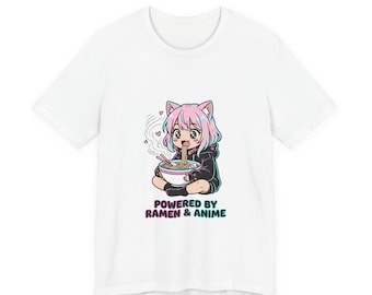 Maglietta anime Chibi Ramen / Felpa con orecchie da gatto Kawaii
