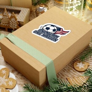 One Team One Nation Kiss-Cut Sticker | country pride, retro soccer imagem 9