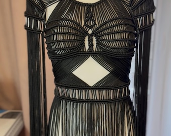 Bohemian macramé dress