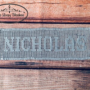Crocheted Name Doily - up to 5 letters
