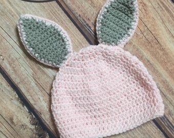 Crocheted Easter Bunny Hat
