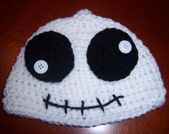 Crocheted Ghost Beanie