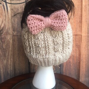 Messy Bun/Ponytail Hat