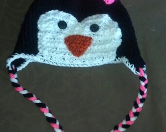 Penguin Hat w/ ear flaps